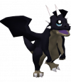 Image of black dinodragon