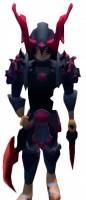 A player wearing Demonhunter daggers